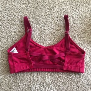 Capezio Criss Cross Red Dance Top Sports Bra